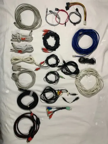 Cabo variados 20 cabos entre USB HDMI RCA de CAbo de TV Cabo sata