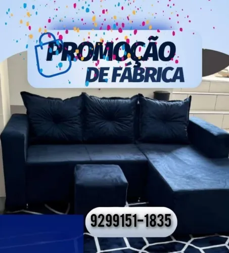 PROMOÇÃO Sofá cheyse com puff 700