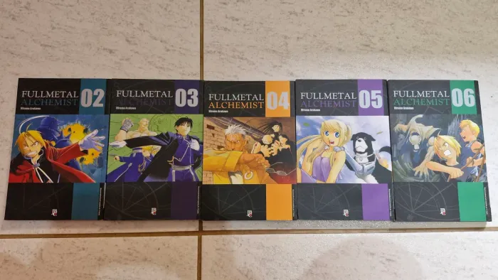 Mangá Fullmetal Alchemist Volumes 2,3,4,5,6