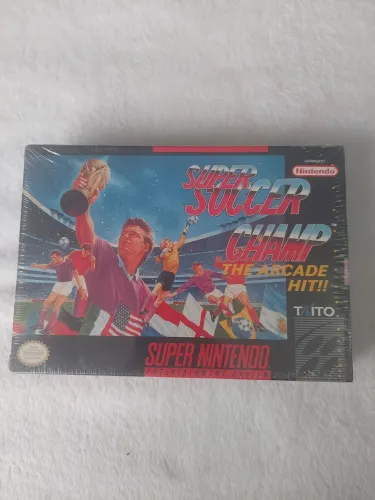 Fita  Super Nintendo Super soccer champ snes Lacrada