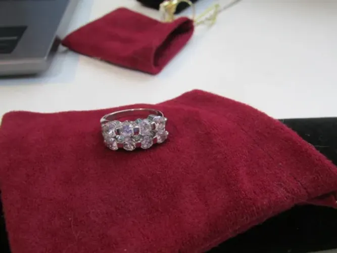 Anel Zircônio - Tamanho 27 Feminino /