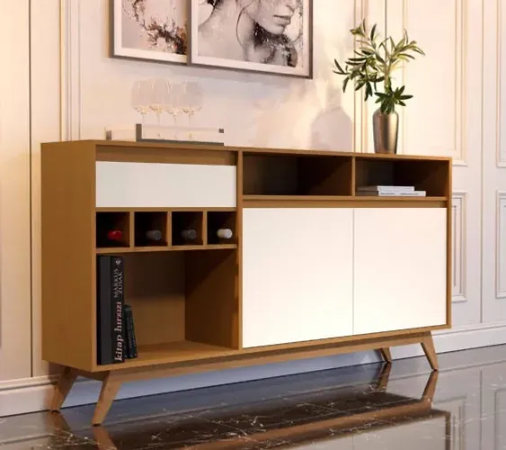 Buffet 2 Portas Com 1 Gaveta Nova