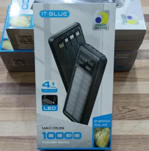 Carregador Portátil Power Bank Solar It-blue MAX-0539 10.000mah 5em1