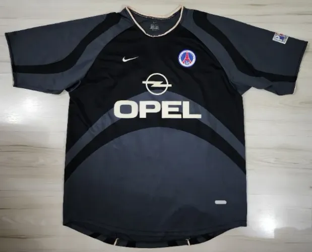 Camisa 2 do Paris Saint-germain 2002 Nike #10 Ronaldinho Gaúcho Opel Camisa PSG 2002