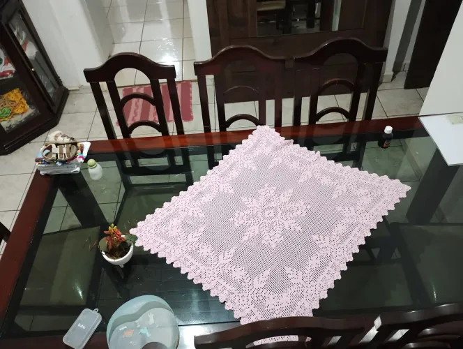 Mesa de vidro RELÍQUIA MADEIRA