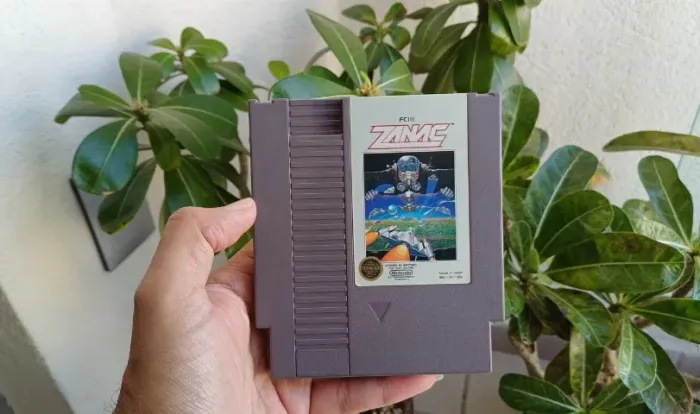 Cartucho Jogo Zanac Nintendo Nes Nave Impecável Raro