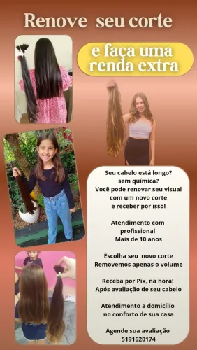 Corte e compra de cabelo