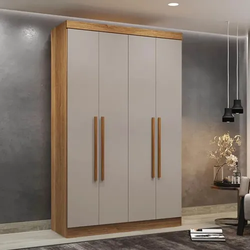 Guarda-Roupa Solteiro 4 Portas 2 Gavetas Larg. 1.21m rf54