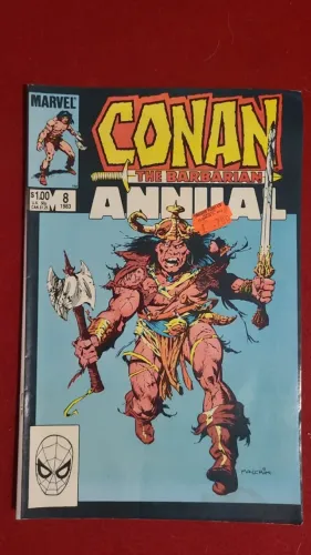 Lote com 3 edições Conan The Barbarian Annual (Marvel Comics)