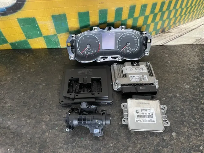 Kit code injeção eletrônica vw t-Cross 2022 1.0 Aut sem chave canivete 