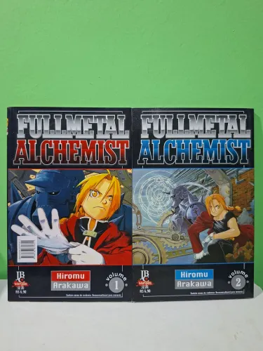 Mangá Fullmetal Alchemist volumes 1 e 2 meio-tanko (2007)
