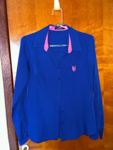 Camisa Azul Polo Wear Feminina P