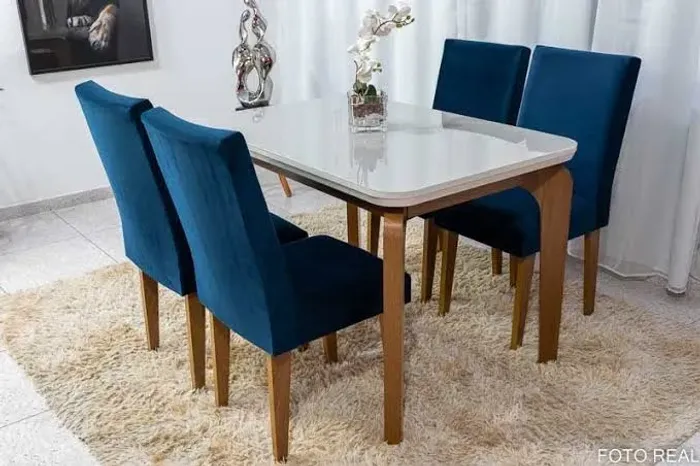 Mesa 4 cadeiras Londrina 120x80 ? FRETE GRATIS - ENTREGA HOJEEE !!