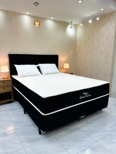 Cama casal molas ensacadas + Cabeceira 