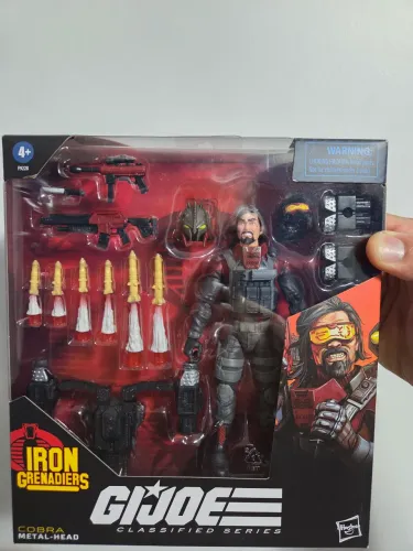 GI JOE Classified Iron Grenadiets Cobra Metal-Head
