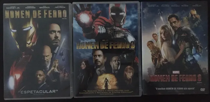 COMBO 3 DVDS HOMEM DE FERRO