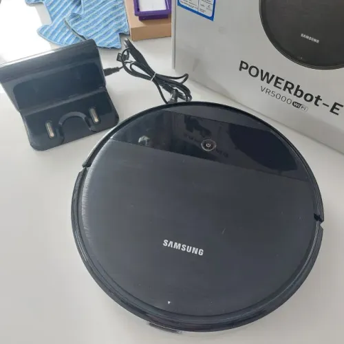 Robô Aspirador Samsung VR5000 Wi-Fi Aspira e Passa Pano | COMPLETO NA CAIXA
