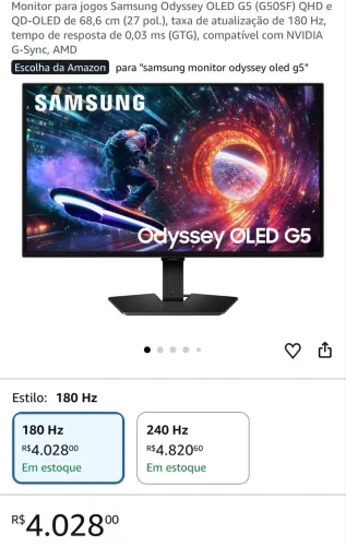 SAMSUNG ODYSSEY OLED G5
