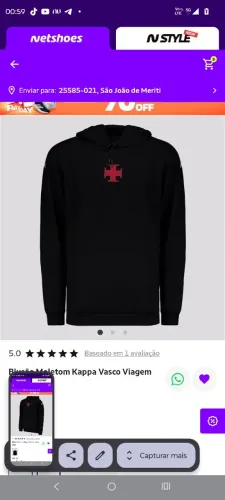 Casaco do Vasco moletom 2025 novo 