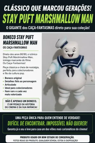Stay Puft Marshmallow Man Ghostbusters Original Raro Colecionável