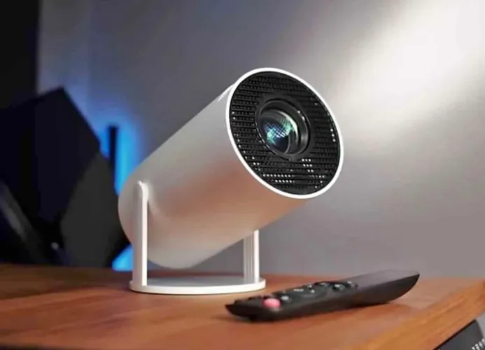 Projetor Portátil Ultra HD 4K Com Controle Remoto, HD, TF, USB - Novo