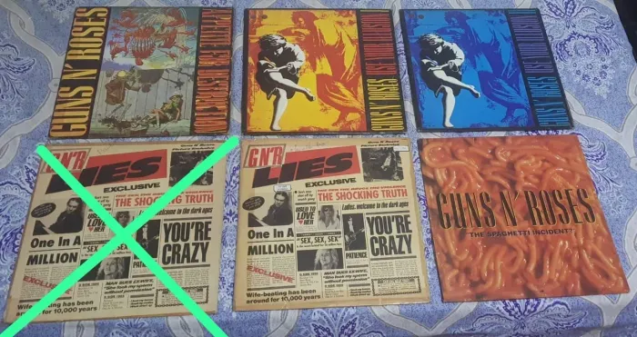 5 Vinil guns n roses