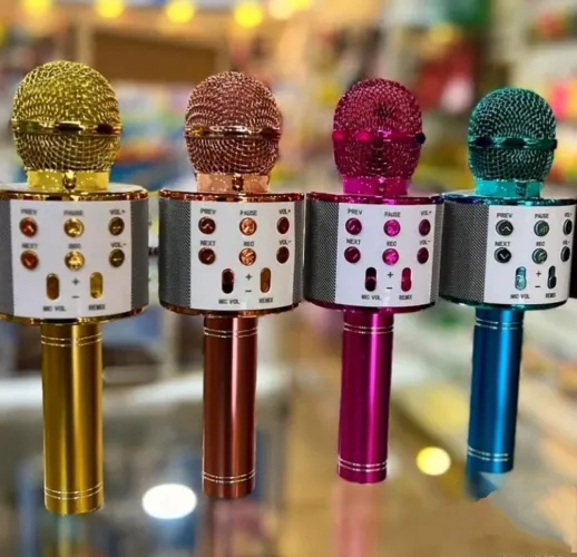 Microfone Karaokê Bluetooth Novo 