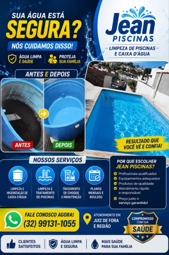 Limpeza de piscina e caixas d?água