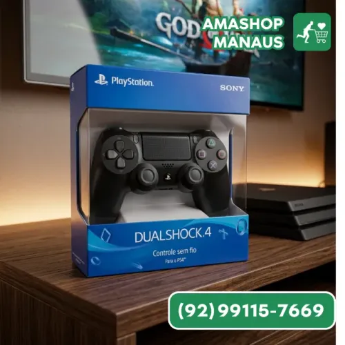 Controle Ps4 Sem Fio Bluetooth Joystick Vibração Dualshock