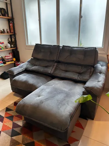 Sofá com massageador integrado