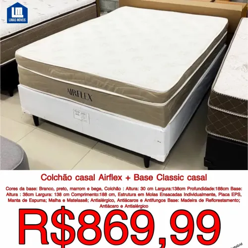 Cama box casal promoção