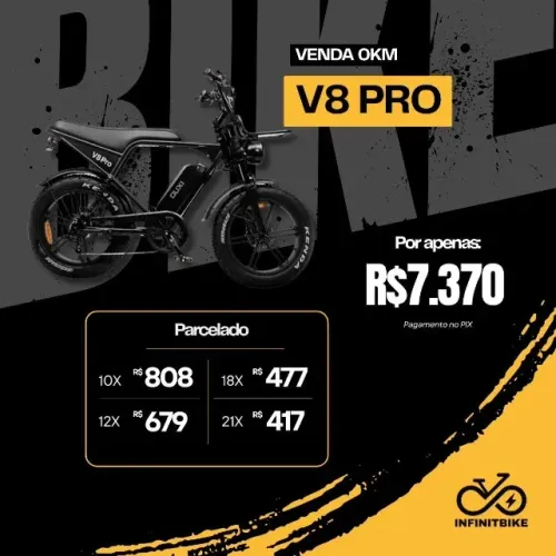 V8 PRO BICICLETA ELÉTRICA