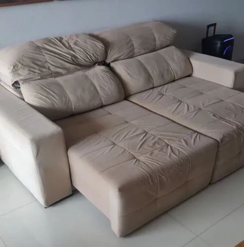 Sofá retrátil 4 lugares