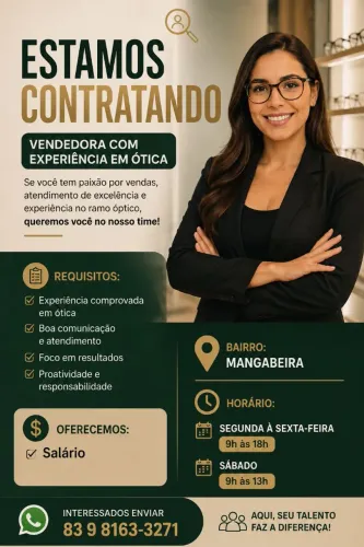 VENDEDORA RAMO ÓTICO 