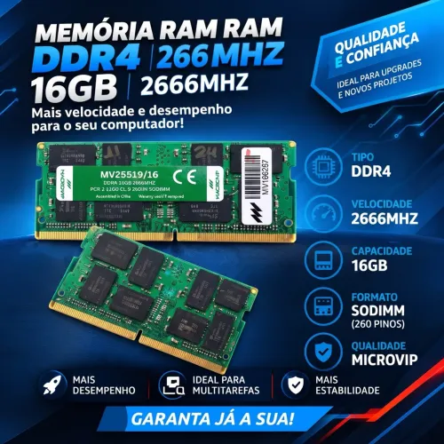 MEMÓRIA RAM DDR4 16GB