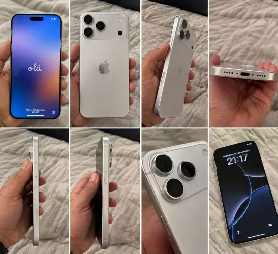 iPhone 17 Pro Max 256GB Prata NOVO + Garantia de 1 Ano + Nota Fiscal