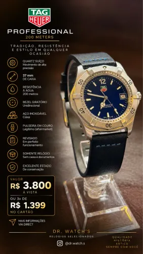 Tag heuer professional 37mm quartz