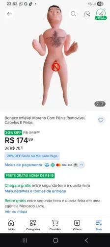 Boneco Inflável nunca usado