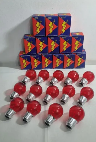 Lote 14 Lâmpadas Antigas Nards Light Express Novas Na Caixa 130v Tomada Residencial