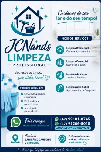 Limpeza de casas apartamentos e salas comerciais