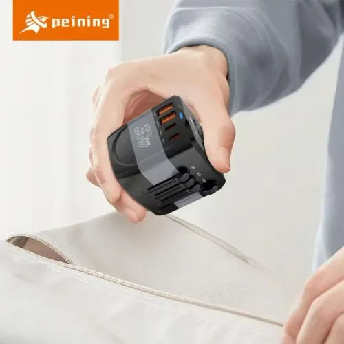 Adaptador de Tomada Universal + Carregador Turb 30W da Peining  é a solução ideal para que