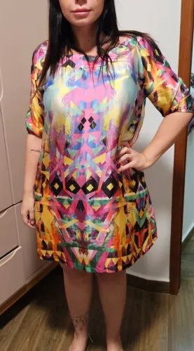 Vestido Estampado Midi