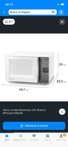 Microondas 23L