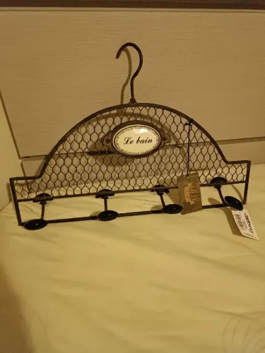 Gancheira Parede metal Estilo Retro/vintage para banheiro e lavabo NOVO!!