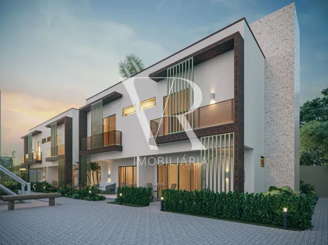 Casa duplex à Venda, em condomino fechado Ponta de Campina, Cabedelo, PB
