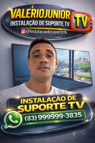 Instalação de suporte TV