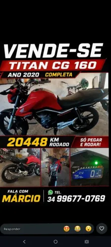 Vendo titan cg 160