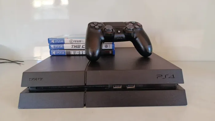 PS4 Slim 500GB Funcionando Perfeitamente + Controle | Ótimo Estado