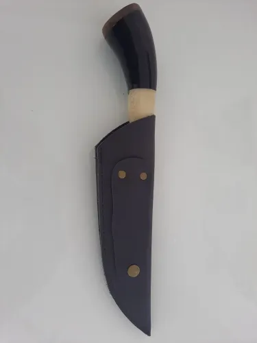 Faça Artesanal Pescaria, 9 polegadas de lâmina, dorso de 3mm, largura 5 cm 
