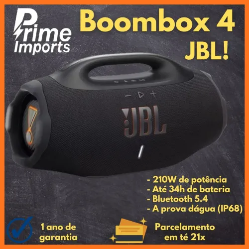 JBL Boombox 4 (branca) NF *Lacrada*GARANTIA*